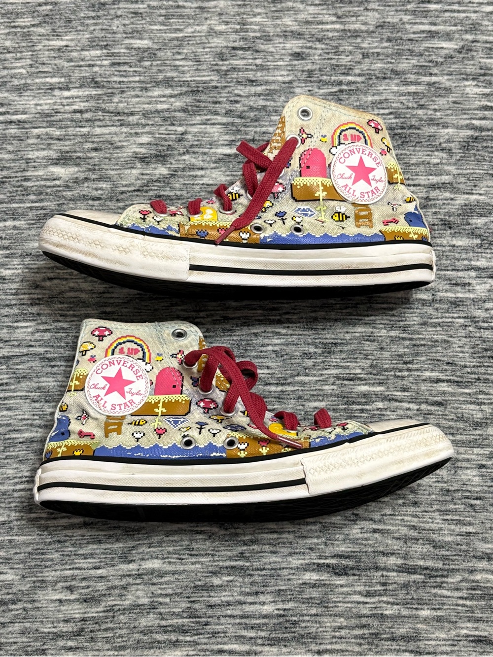 Converse High Top Sneakers Gamer Girl Size 3